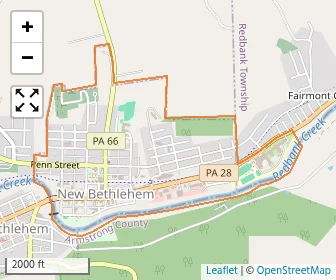 Area schools map
